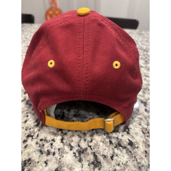 Vintage USC Trojans Sequined Logo Strapback Hat Red Gold by The Game Script - Picture 5 of 9